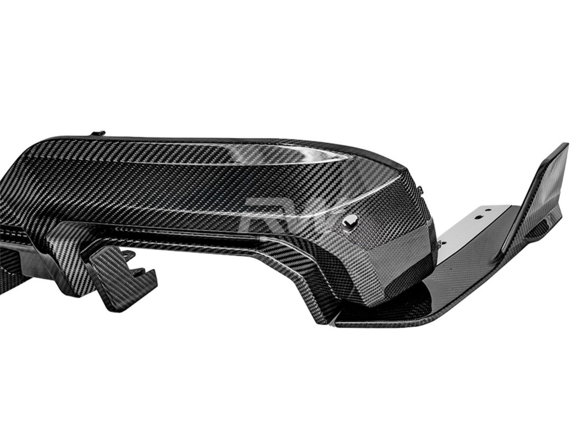 RW Carbon 2022-2025 BMW G01 X3 LCI SQ Style Carbon Fiber Diffuser - Image 4