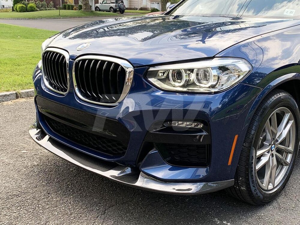 RW Carbon 2022-2025 BMW G01 X3 Pre-LCI 3D Style Carbon Fiber Front Lip - Image 5