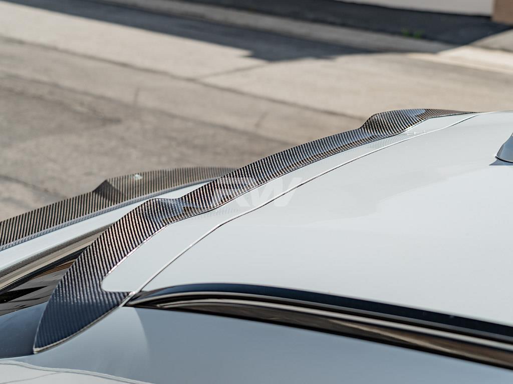RW Carbon 2020-2025 BMW G02 X4 F98 X4M Carbon Fiber Roof Spoiler - Image 6