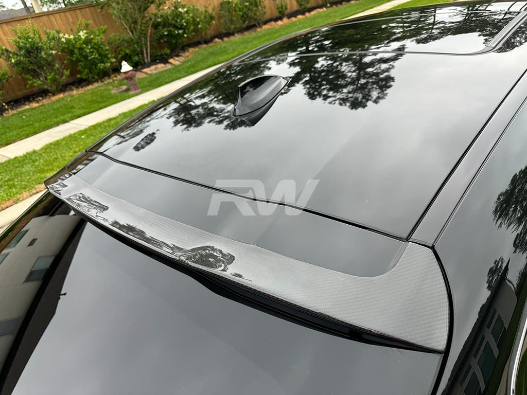 RW Carbon 2020-2025 BMW G02 X4 F98 X4M Carbon Fiber Roof Spoiler - Image 4