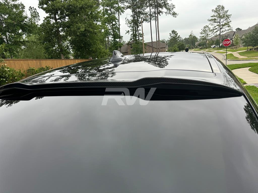 RW Carbon 2020-2025 BMW G02 X4 F98 X4M Carbon Fiber Roof Spoiler - Image 3