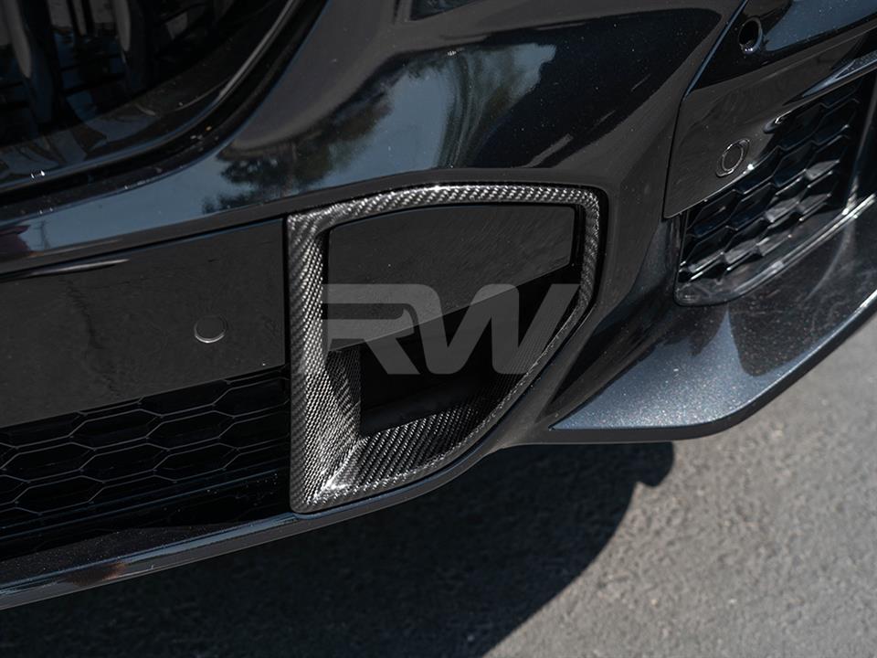 RW Carbon 2019-2025 BMW G05 X5 Carbon Fiber Front Brake Duct Trims