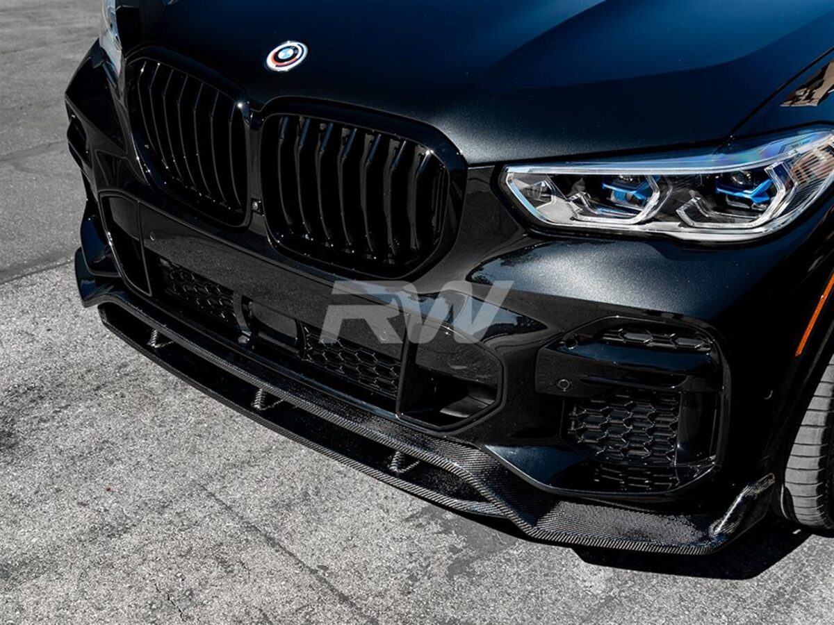 RW Carbon 2019-2025 BMW G05 X5 Carbon Fiber Front Lip Spoiler