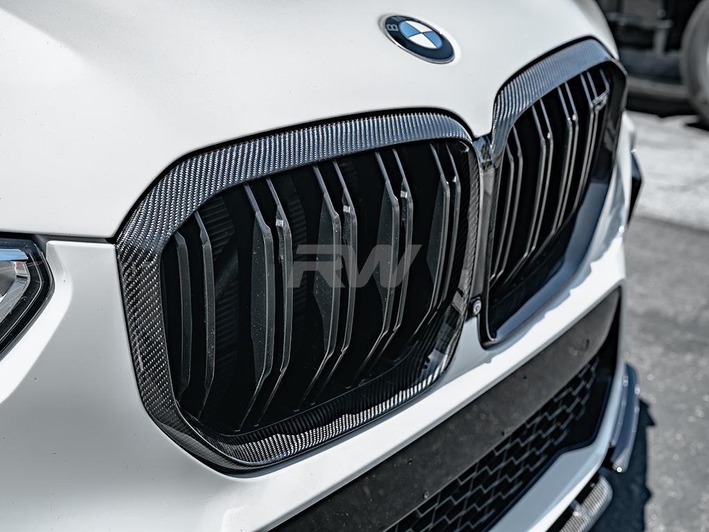 RW Carbon 2019-2025 BMW G05 X5 Carbon Fiber Grille Surrounds
