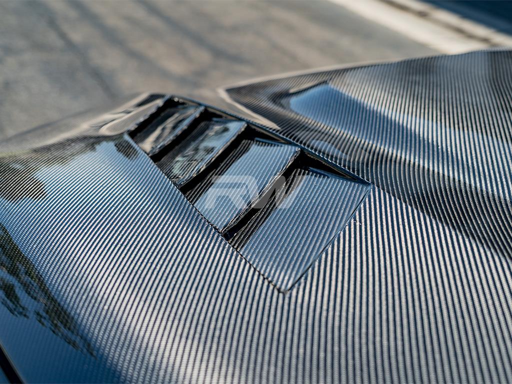RW Carbon 2020-2025 BMW G05 X5 F95 X5M Carbon Fiber Hood - Image 9