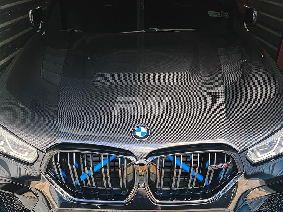 RW Carbon 2020-2025 BMW G05 X5 F95 X5M Carbon Fiber Hood - Image 7
