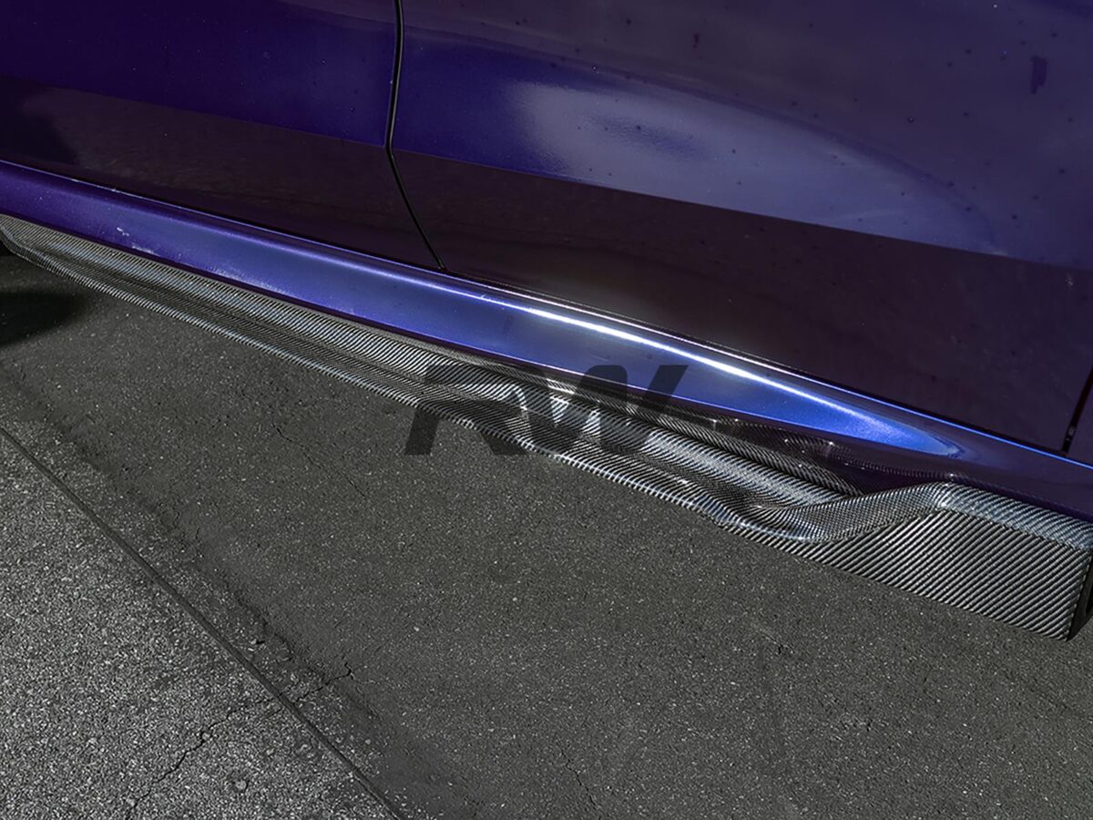 RW Carbon 2020-2025 BMW G05 X5 F95 X5M DTM Carbon Fiber Side Skirt Extensions