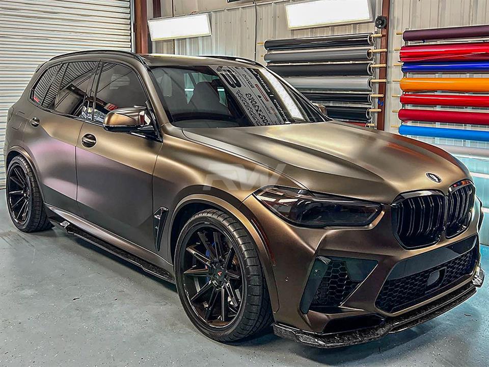 RW Carbon 2020-2025 BMW G05 X5 F95 X5M Man Style Carbon Fiber Side Skirt Extensions - Image 3