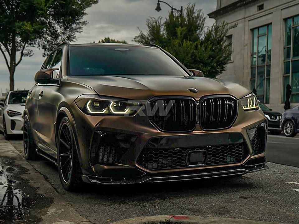 RW Carbon 2020-2025 BMW G05 X5 F95 X5M Man Style Carbon Fiber Side Skirt Extensions - Image 6