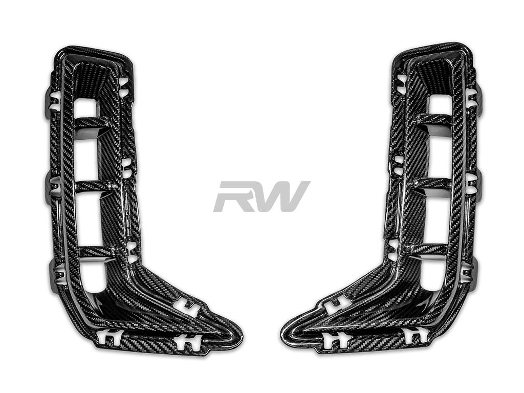 RW Carbon 2023-2025 BMW G05 X5 LCI Carbon Fiber Front Vent Trims - Image 6