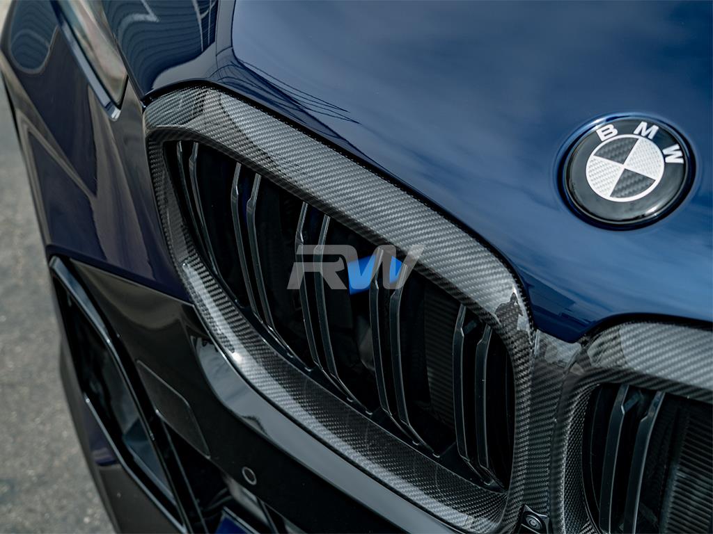 RW Carbon 2023-2025 BMW G05 X5 LCI Carbon Fiber Grille Surrounds - Image 7