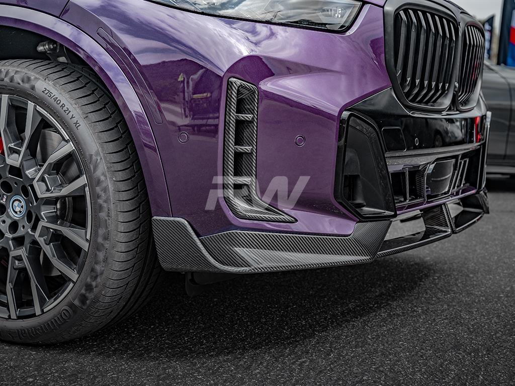 RW Carbon 2023-2025 BMW G05 X5 LCI Carbon Fiber Performance Style Front Lip - Image 3
