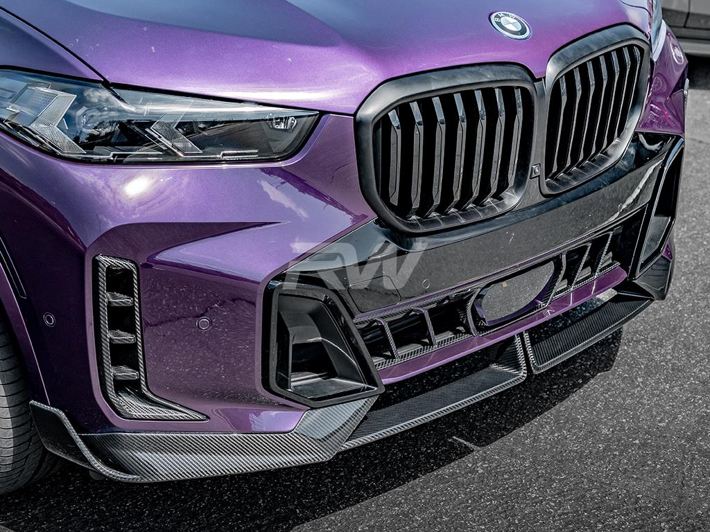 RW Carbon 2023-2025 BMW G05 X5 LCI Carbon Fiber Performance Style Front Lip