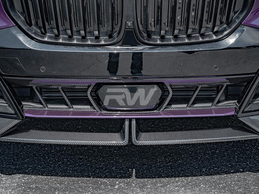 RW Carbon 2023-2025 BMW G05 X5 LCI OEM Style Carbon Fiber Center Bumper Trim - Image 3