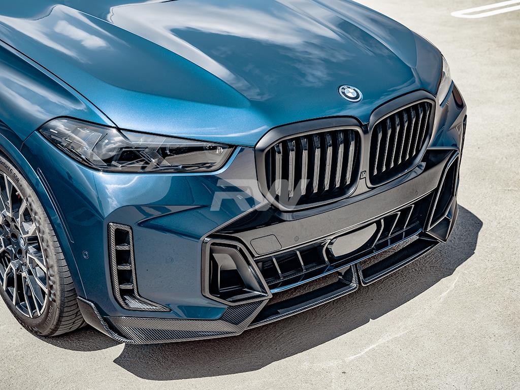 RW Carbon 2023-2025 BMW G05 X5 LCI OEM Style Carbon Fiber Center Bumper Trim - Image 6