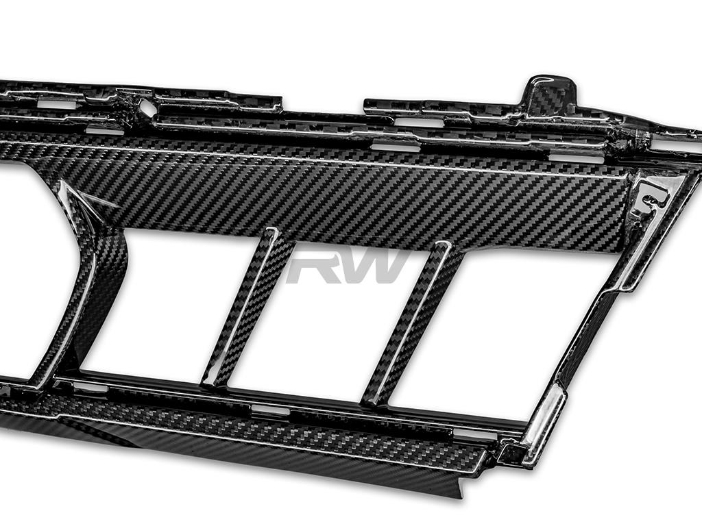 RW Carbon 2023-2025 BMW G05 X5 LCI OEM Style Carbon Fiber Center Bumper Trim - Image 9