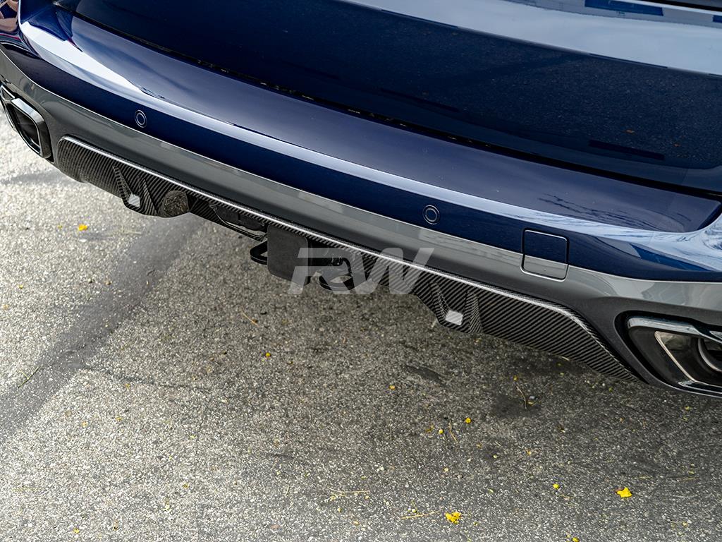 RW Carbon 2019-2025 BMW G05 X5 Tow Package Carbon Fiber Diffuser - Image 8