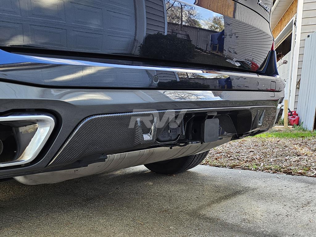 RW Carbon 2019-2025 BMW G05 X5 Tow Package Carbon Fiber Diffuser