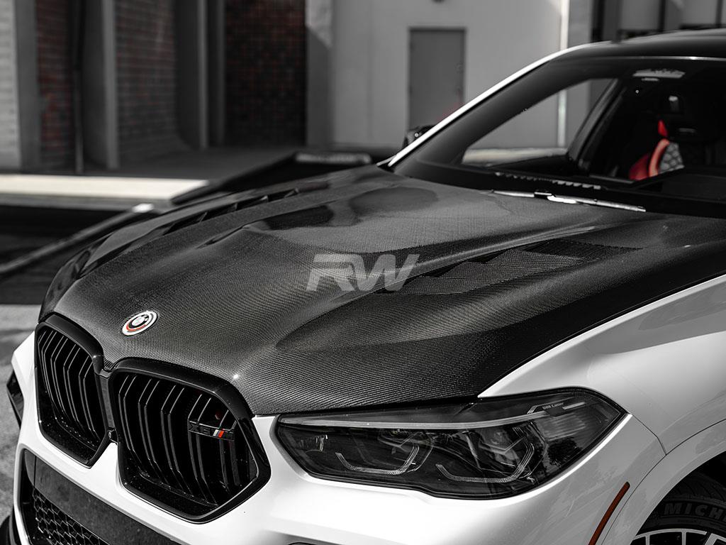 RW Carbon 2020-2025 BMW G06 X6 F96 X6M Carbon Fiber Hood