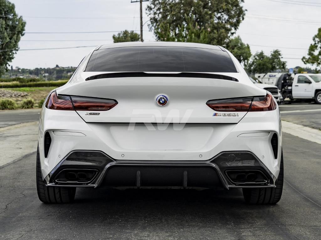 RW Carbon 2018-2026 BMW G14 G15 8-Series 3D Style Carbon Fiber Diffuser - Image 5