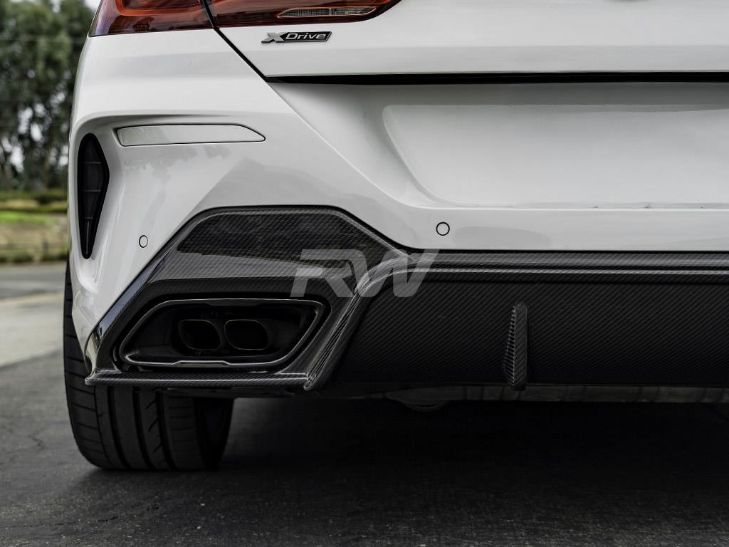 RW Carbon 2018-2026 BMW G14 G15 8-Series 3D Style Carbon Fiber Diffuser - Image 4
