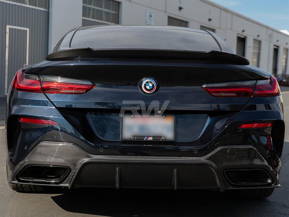 RW Carbon 2018-2026 BMW G14 G15 8-Series 3D Style Carbon Fiber Diffuser - Image 10