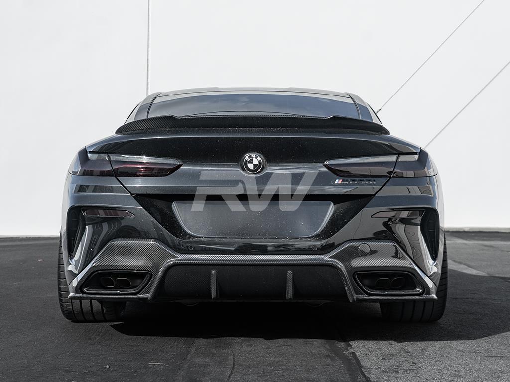 RW Carbon 2018-2026 BMW G14 G15 8-Series 3D Style Carbon Fiber Diffuser - Image 9