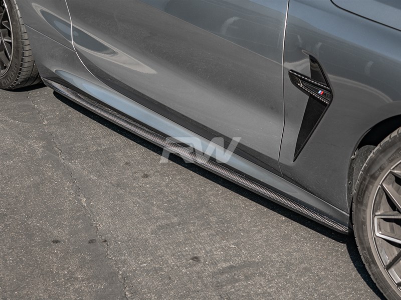 RW Carbon 2019-2026 BMW G14 G15 F91 F92 Coupe/Vert Perf Style Carbon Fiber Side Skirts
