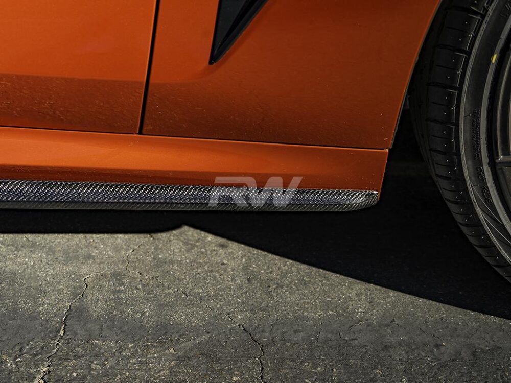 RW Carbon 2019-2026 BMW G14 G15 F91 F92 Coupe/Vert Perf Style Carbon Fiber Side Skirts - Image 7
