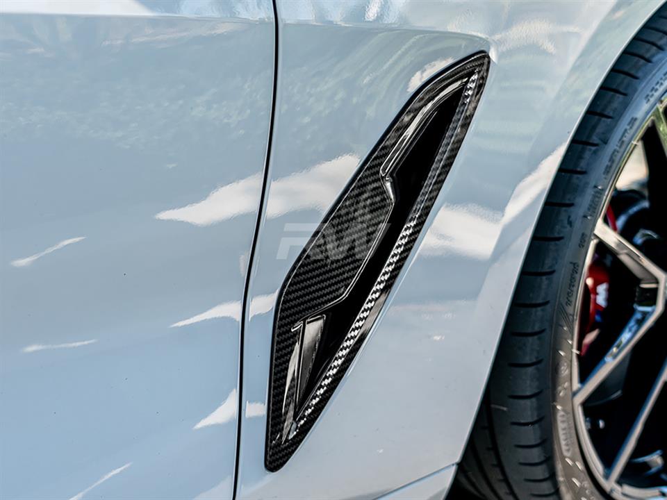 RW Carbon 2019-2026 BMW G14 G15 G16 8 Series Carbon Fiber Fender Trims - Image 3