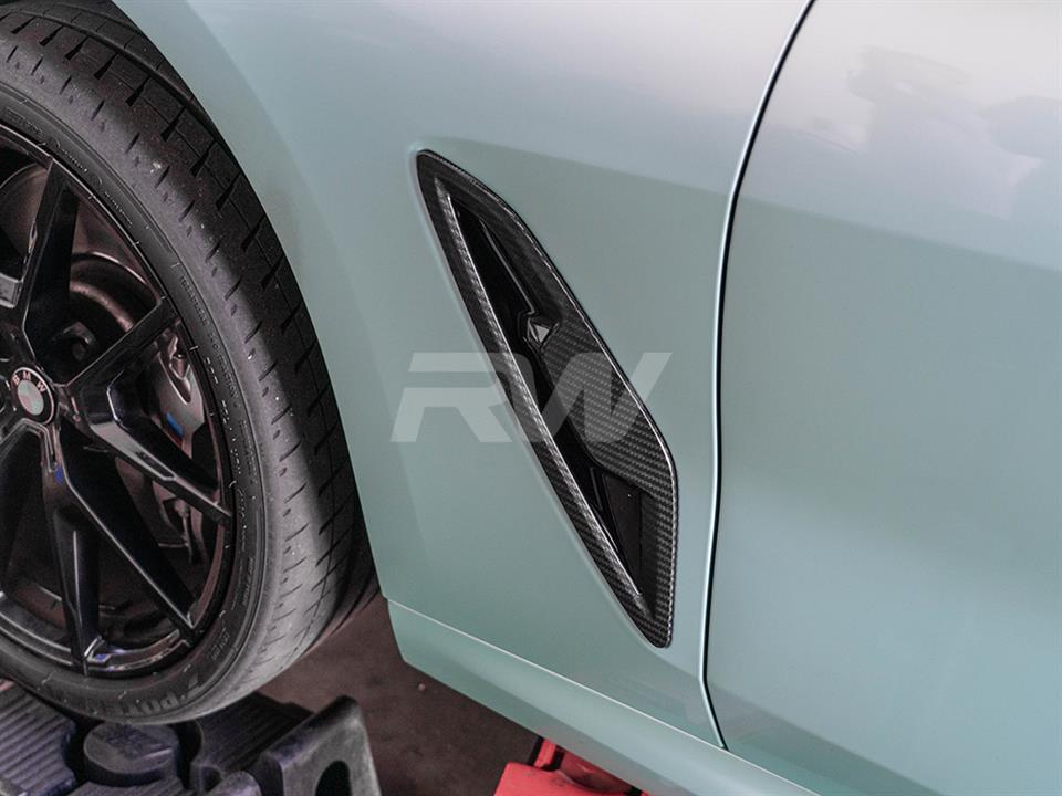 RW Carbon 2019-2026 BMW G14 G15 G16 8 Series Carbon Fiber Fender Trims - Image 4