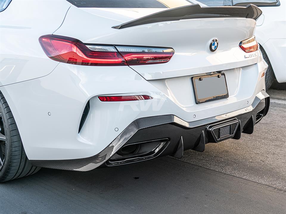 RW Carbon 2018-2026 BMW G16 8-Series Gran Coupe Carbon Fiber LED Diffuser - Image 6