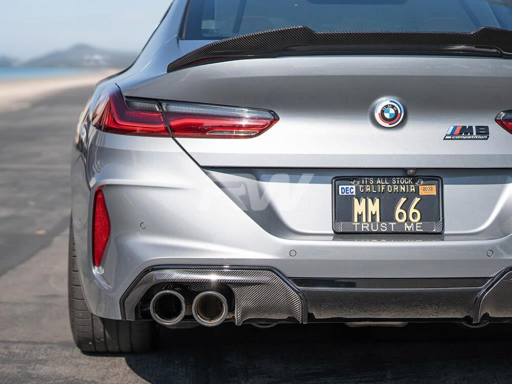 RW Carbon 2019-2026 BMW G16 F93 Gran Coupe GTX Carbon Fiber Trunk Spoiler - Image 3