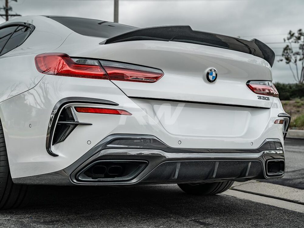 RW Carbon 2019-2026 BMW G16 F93 Gran Coupe GTX Carbon Fiber Trunk Spoiler - Image 6