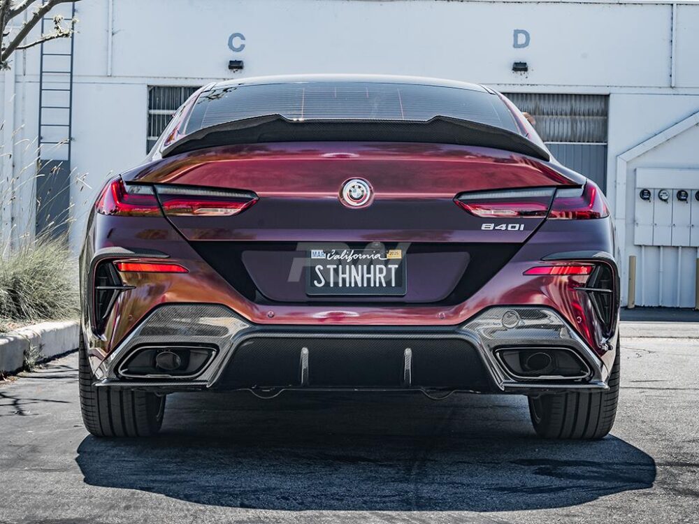 RW Carbon 2019-2026 BMW G16 F93 Gran Coupe GTX Carbon Fiber Trunk Spoiler - Image 7