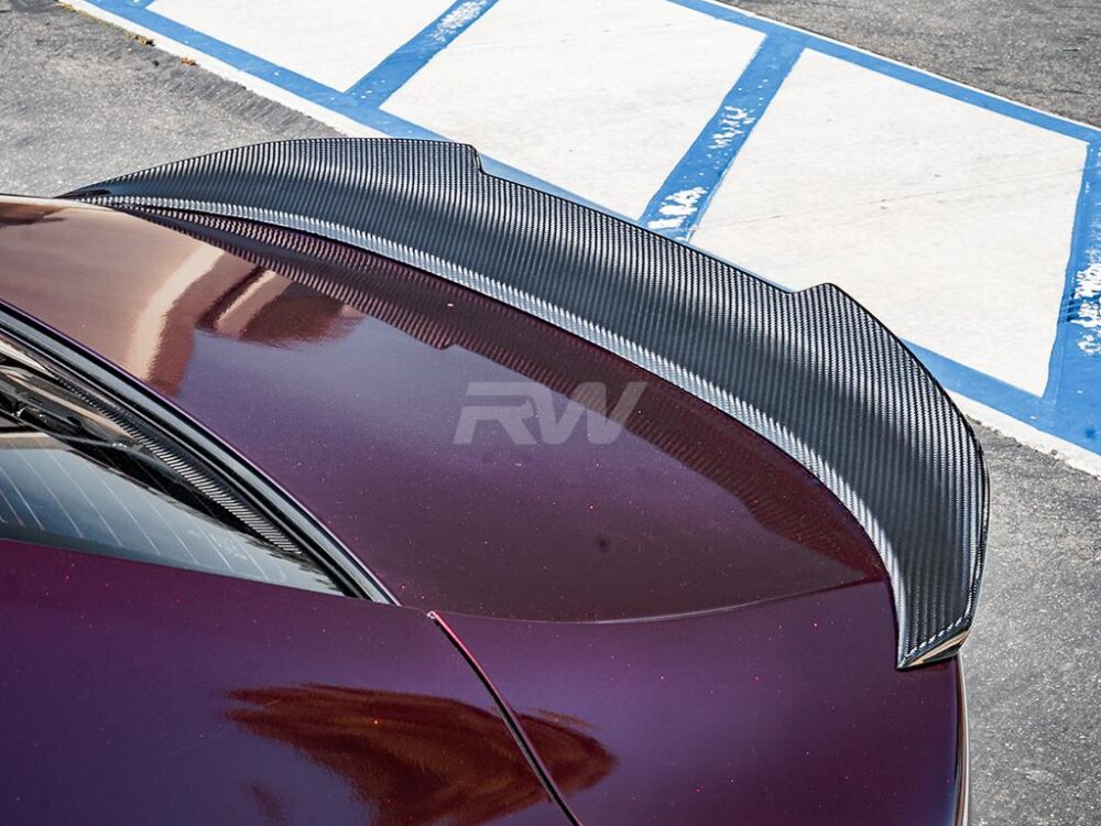 RW Carbon 2019-2026 BMW G16 F93 Gran Coupe GTX Carbon Fiber Trunk Spoiler - Image 8