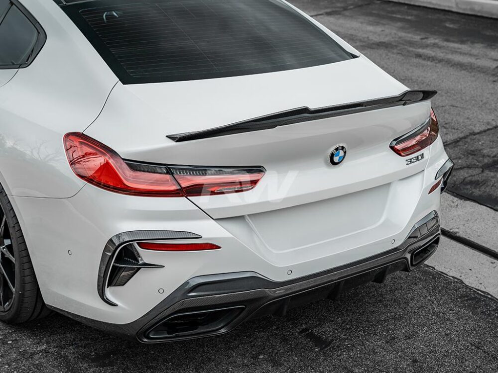 RW Carbon 2019-2026 BMW G16 F93 Gran Coupe GTX Carbon Fiber Trunk Spoiler - Image 9