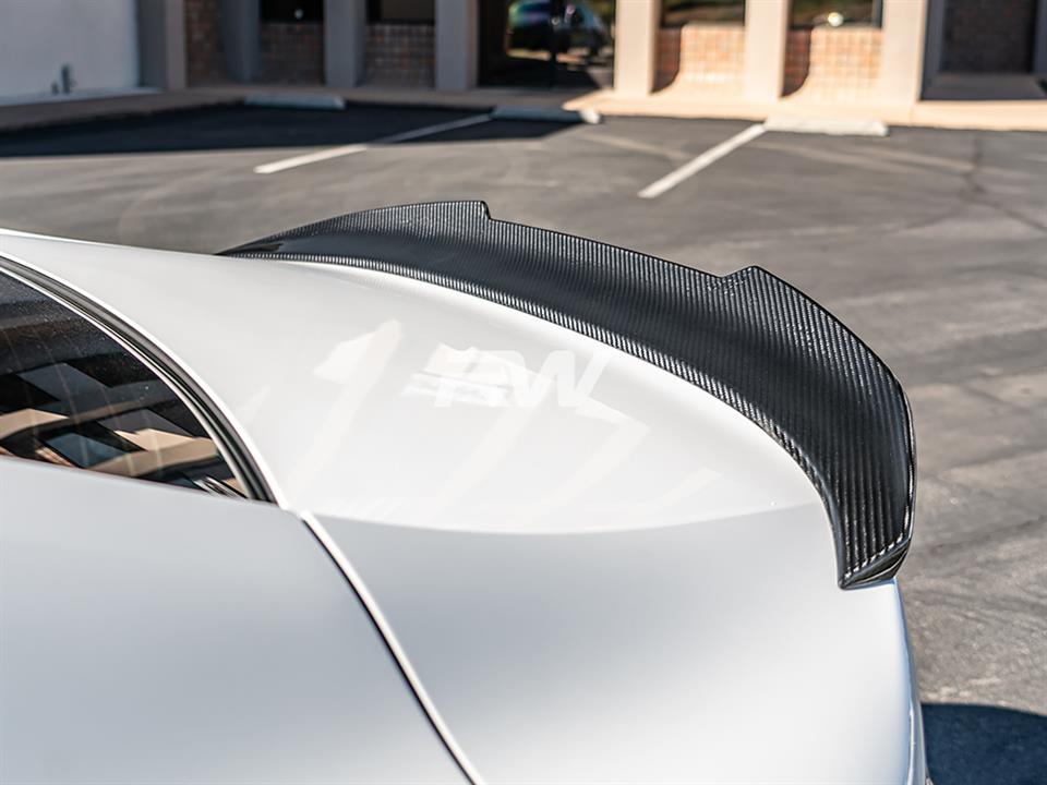 RW Carbon 2019-2026 BMW G16 F93 Gran Coupe GTX Carbon Fiber Trunk Spoiler