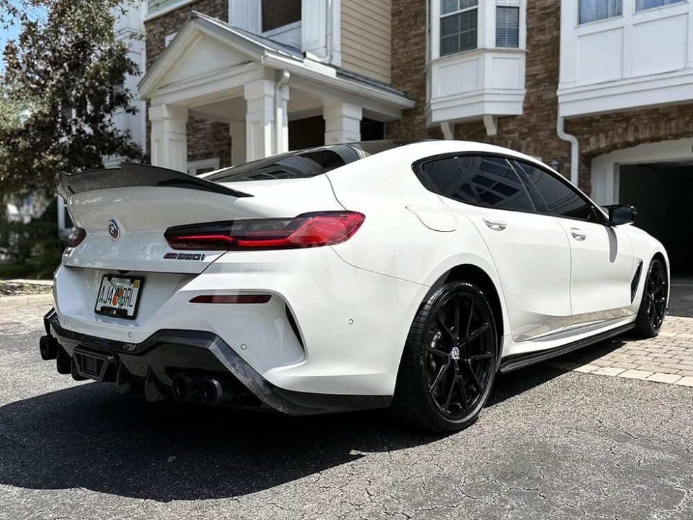 RW Carbon 2019-2026 BMW G16/F93 M8 Gran Coupe Carbon Fiber Side Skirt Extensions - Image 8