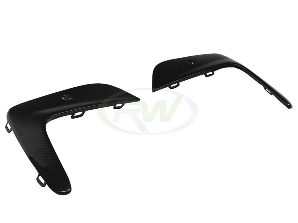 RW Carbon 2019-2022 BMW G20 330i M-Sport Carbon Fiber Front Duct Trims - Image 3