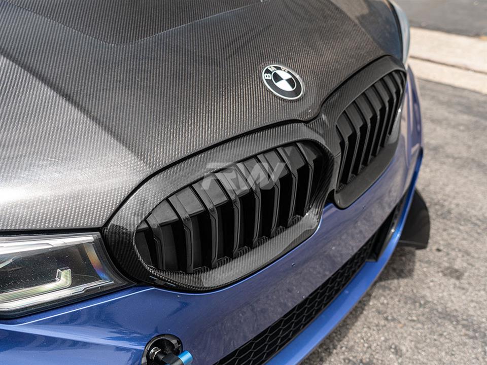 RW Carbon 2019-2022 BMW G20 Carbon Fiber Grille Surrounds