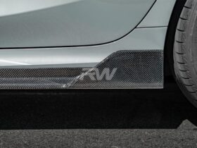 RW Carbon G20 DTM Carbon Fiber Side Skirt Extensions for BMW 3 Series - Image 4