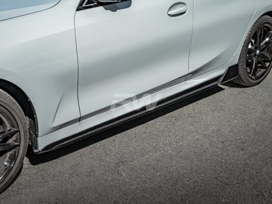 RW Carbon BMW G20 DTM Carbon Fiber Side Skirt Extensions