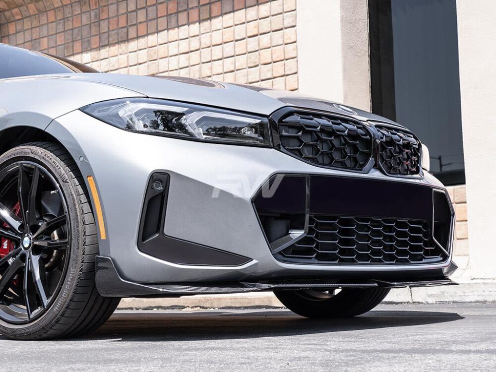 RW Carbon 2023-2026 BMW G20 LCI Carbon Fiber Performance Style Front Lip - Image 3