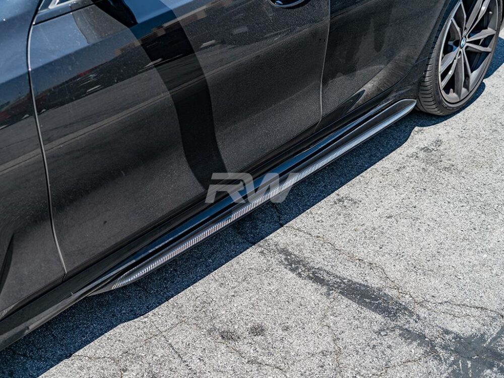 RW Carbon 2019-2026 BMW G20 Performance Style Carbon Fiber Side Skirts
