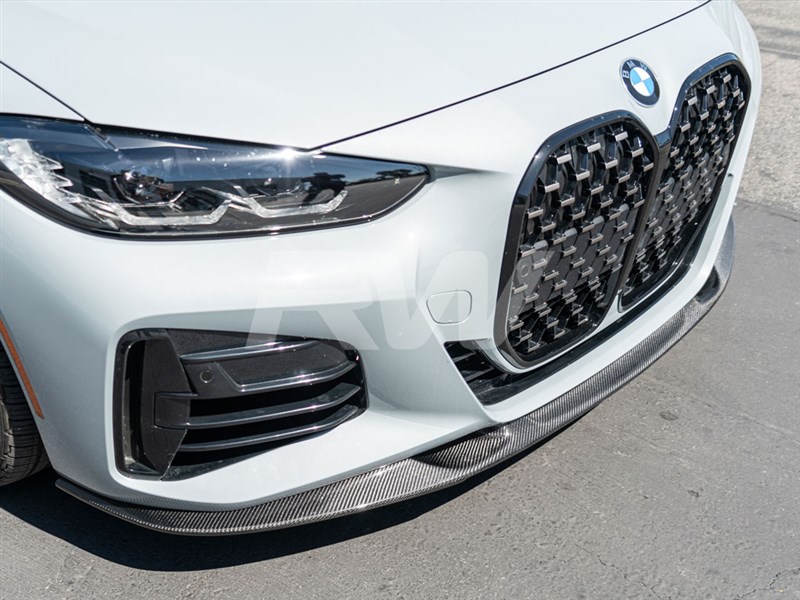 RW Carbon 2021-2026 BMW G22 G23 4-Series 3D Style Carbon Fiber Front Lip