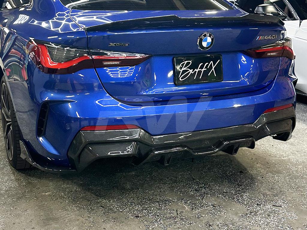 RW Carbon 2021-2026 BMW G22 G23 4-Series DTM Carbon Fiber Diffuser - Image 5