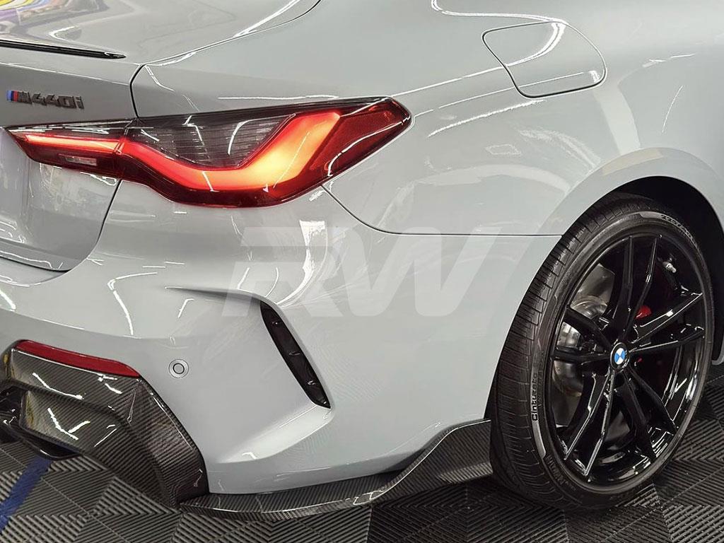 RW Carbon 2021-2026 BMW G22 G23 4-Series DTM Carbon Fiber Diffuser - Image 3