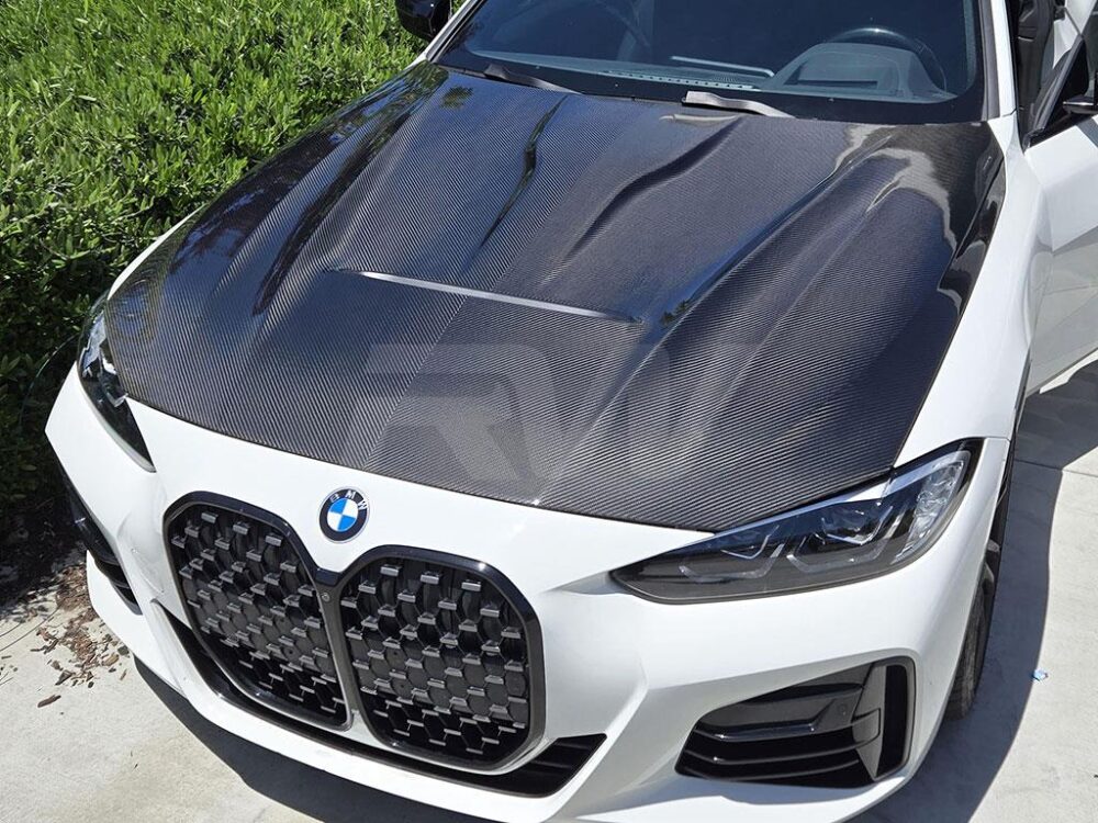 RW Carbon 2021-2026 BMW G22 G23 G26 4-Series Carbon Fiber Hood