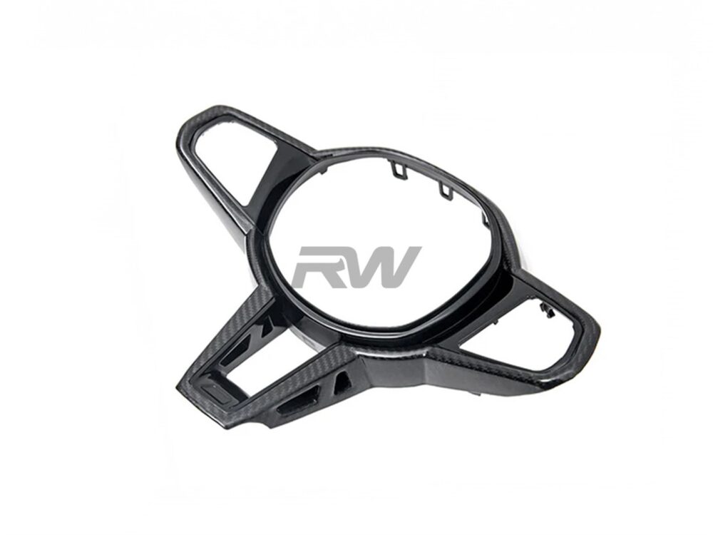 RW Carbon 2025-2026 BMW G22 G26 4-Series LCI Carbon Fiber Steering Wheel Trim - Image 3